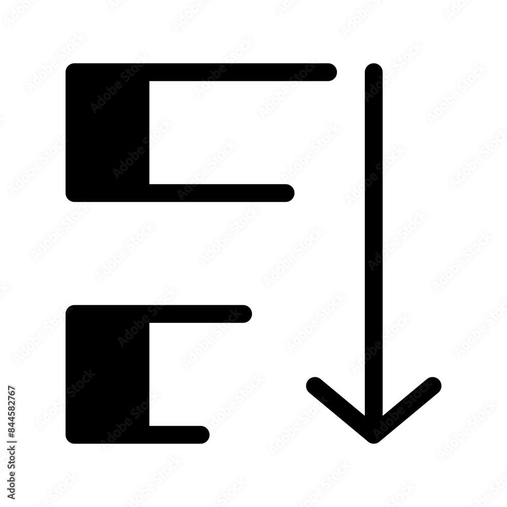 Sorting Icon Vector Symbol Design Illustration