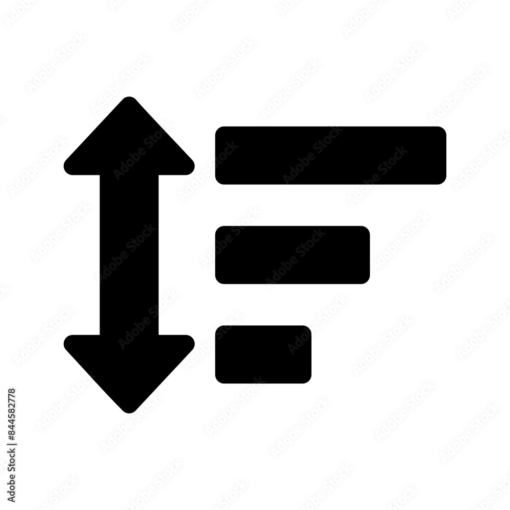 Sorting Icon Vector Symbol Design Illustration Sorting Icon Vector Symbol Design Illustration