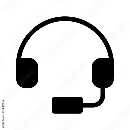 Headset Icon Vector Symbol Design Illustration