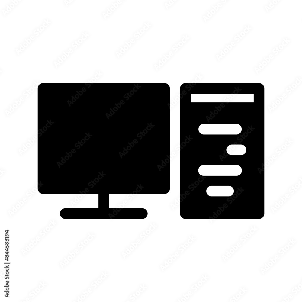 Computer Icon Vector Symbol Design Illustration Computer Icon Vector Symbol Design Illustration
