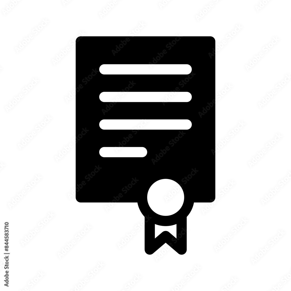 Certificate Icon Vector Symbol Design Illustration Certificate Icon Vector Symbol Design Illustration