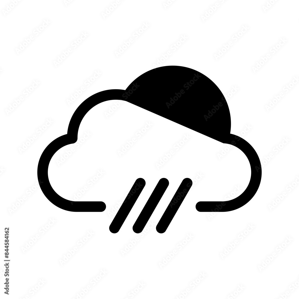 Rainy Icon Vector Symbol Design Illustration Rainy Icon Vector Symbol Design Illustration