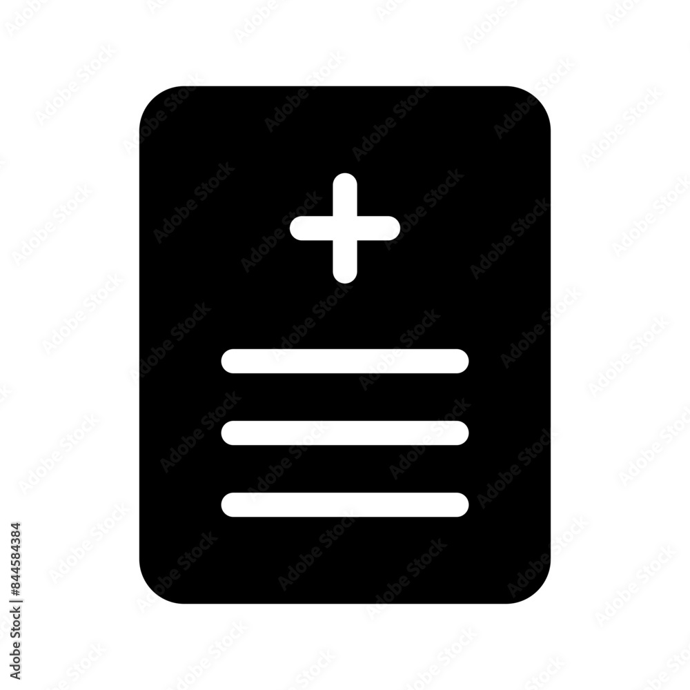 Medical Note Icon Vector Symbol Design Illustration Medical Note Icon Vector Symbol Design Illustration