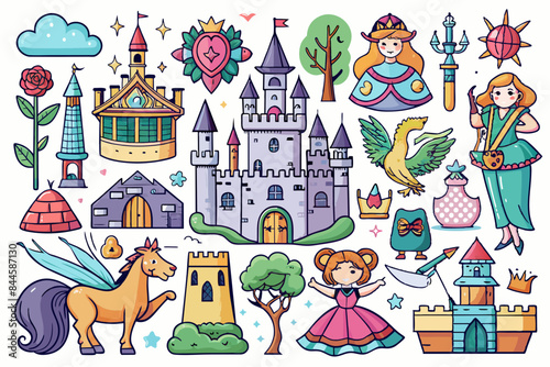 icons fairy tale kingdom