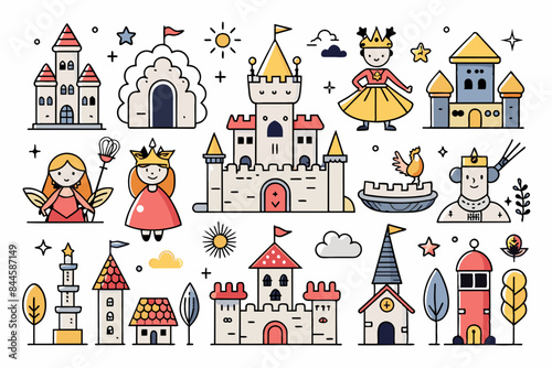 icons fairy tale kingdom