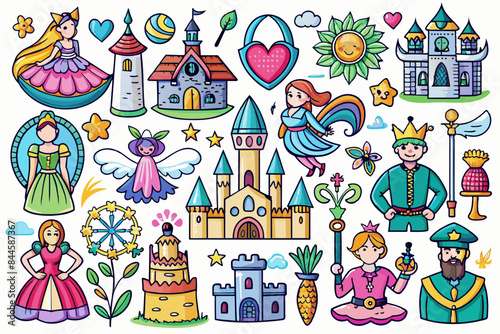 icons fairy tale kingdom