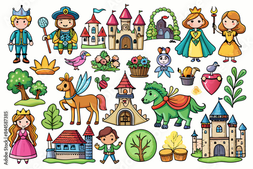 icons fairy tale kingdom