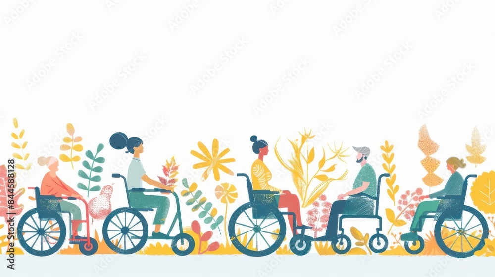 Fototapeta premium Disability rights accessibility advocacy