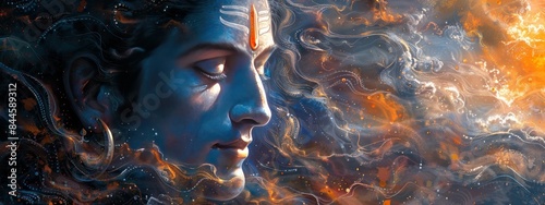 God lord shiva painting