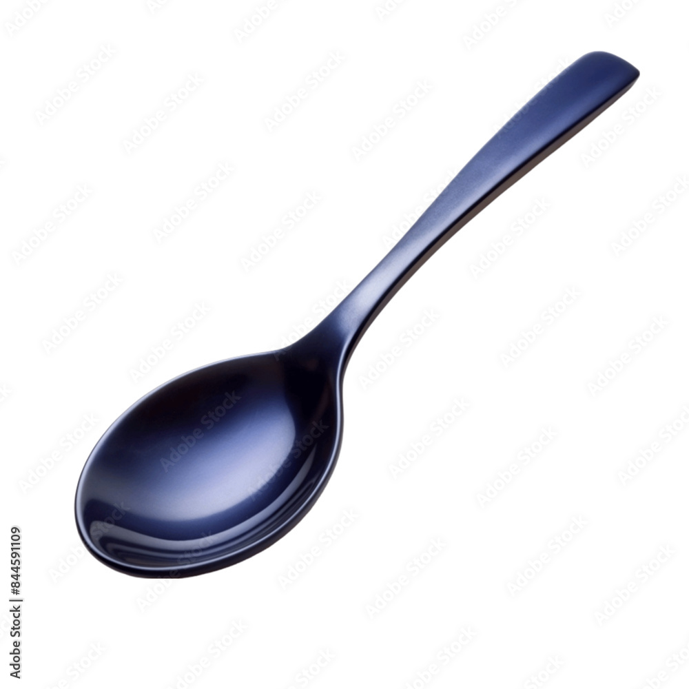 A black empty spoon isolated on transparent background. A black empty spoon isolated on transparent background.