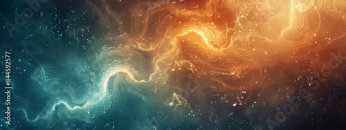 background of blue orange energy