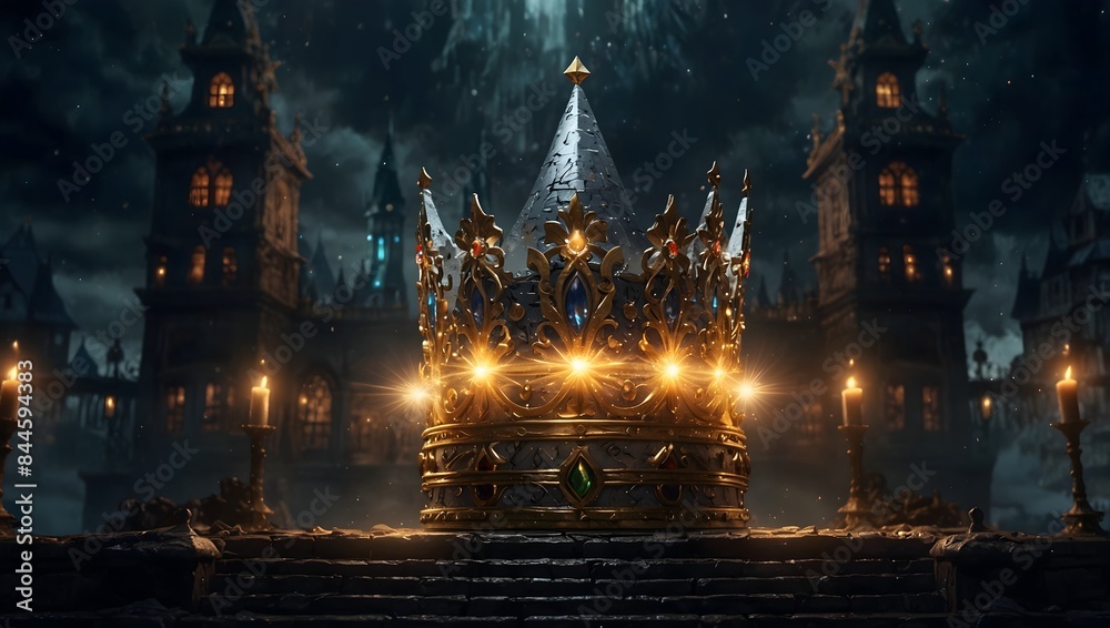 A fantasy kingdom where possession of the shinning crown grants its wearer extraordinary powers ai_generated A fantasy kingdom where possession of the shinning crown grants its wearer extraordinary powers ai_generated