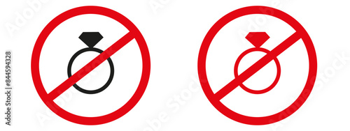 Security notice banning jewelry for safety and protection reasons