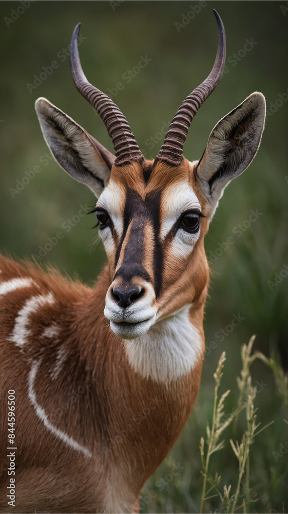 Fototapeta premium close up face portrait of an antelope