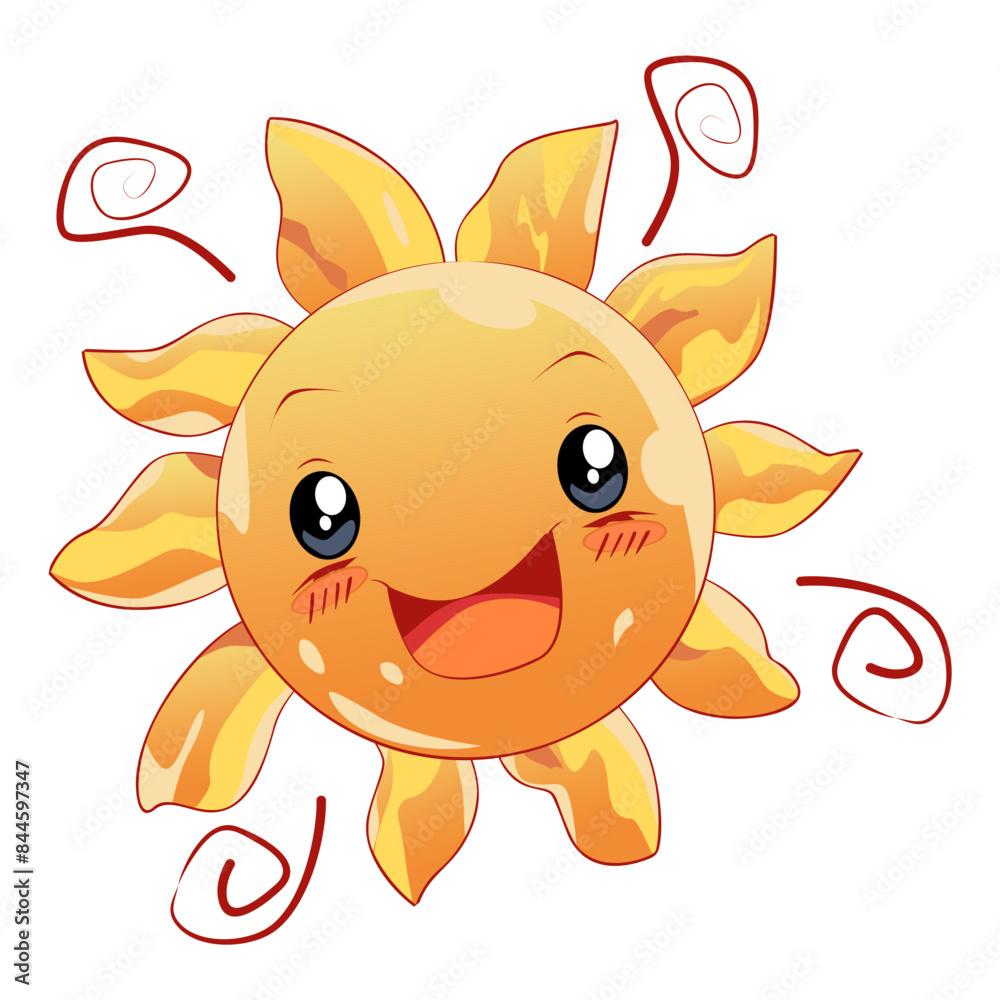 Cute sun icon template for your icon design, logo, poster, t-shirt design needs Cute sun icon template for your icon design, logo, poster, t-shirt design needs
