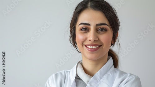 Smiling young beautiful arabic female doctor, female dentist Free Download Smiling young beautiful arabic female doctor, female dentist - GFXLoad