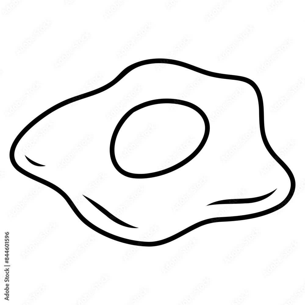 illustration of a sunny side up fried egg illustration of a sunny side up fried egg