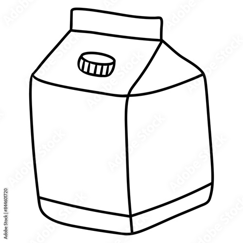 milk carton box icon
