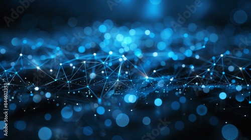 Technology Hologram with 3D Effect 