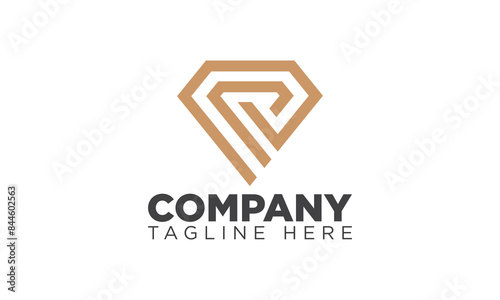 Modern diamond vector logo icon template design