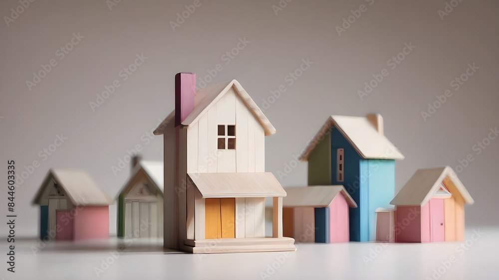 House model. Property home and real estate insurance concept. miniature model house. Mortgage concep. AI generated image, ai.. House model. Property home and real estate insurance concept. miniature model house. Mortgage concep. AI generated image, ai..