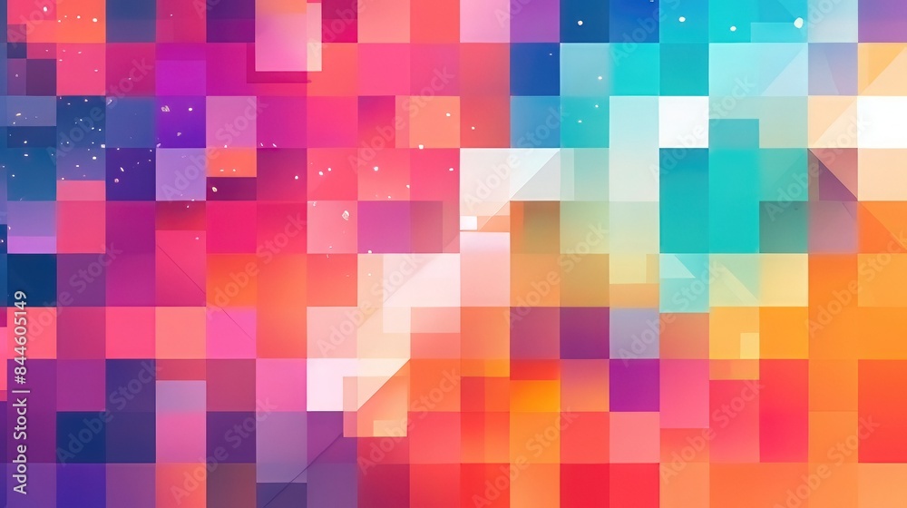 A backdrop adorned with vibrant geometric shapes and squares, symbolizing the essence of technology and innovation in web design A backdrop adorned with vibrant geometric shapes and squares, symbolizing the essence of technology and innovation in web design