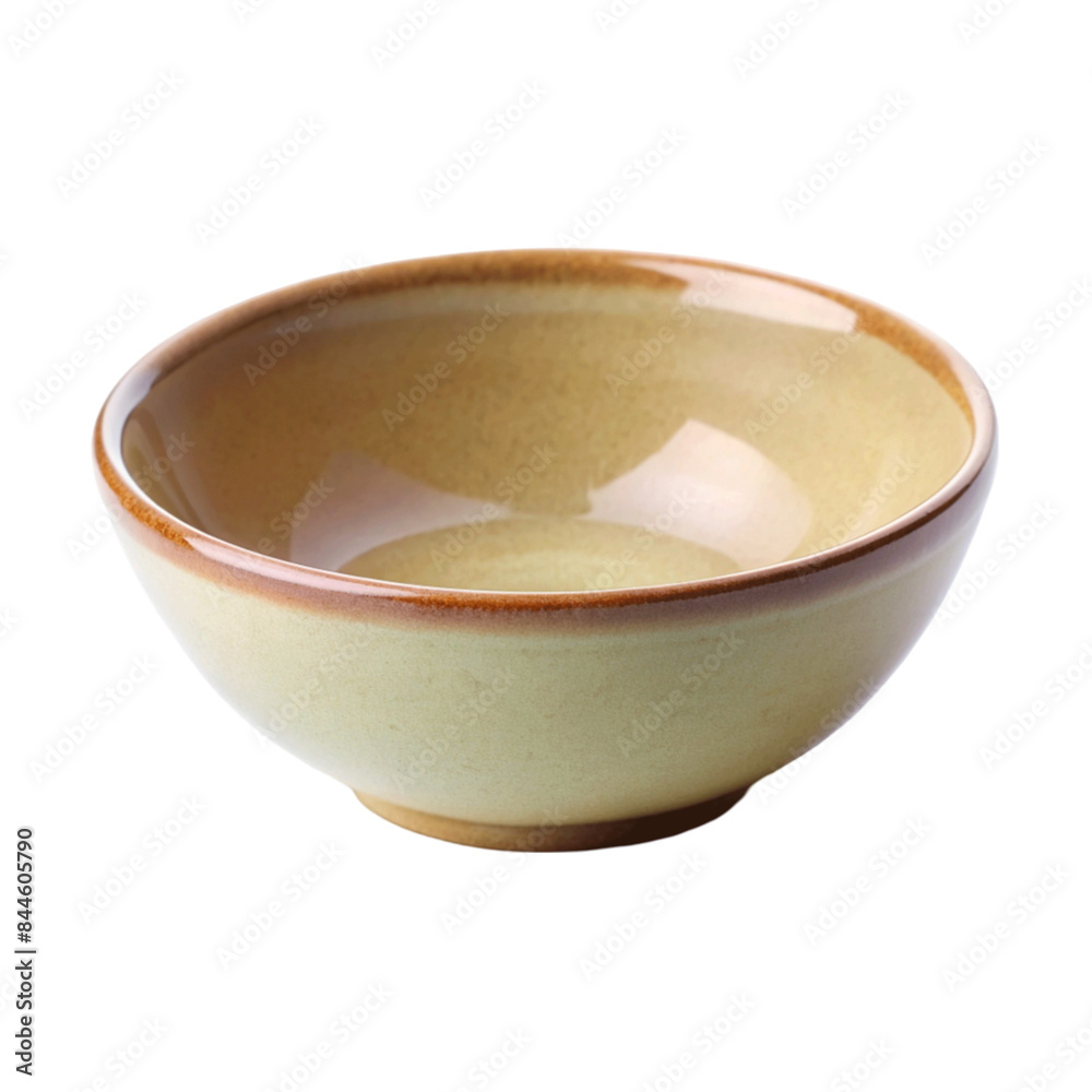 Empty ceramic bowl isolated on transparent background. Empty ceramic bowl isolated on transparent background.