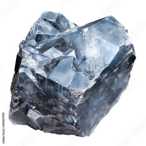 Black Hematite Crystal, a Rough Gemstone photo