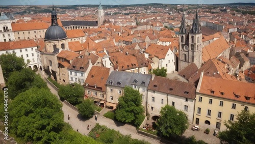 Wallpaper Mural A breathtaking aerial shot of Europe's historic city centers Torontodigital.ca