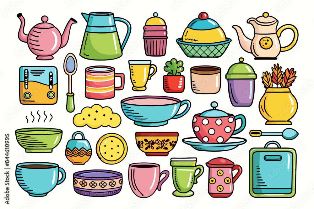 Fototapeta premium KitchenIcons