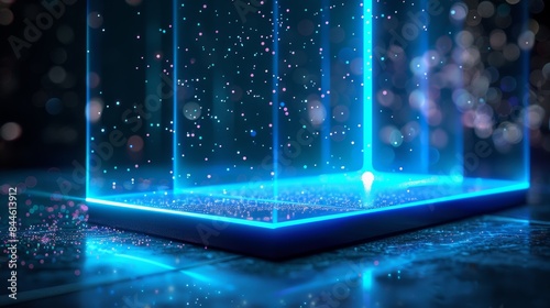 Technology Hologram with 3D Effect 