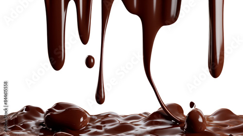 Splash of wonderful flowing chocolate