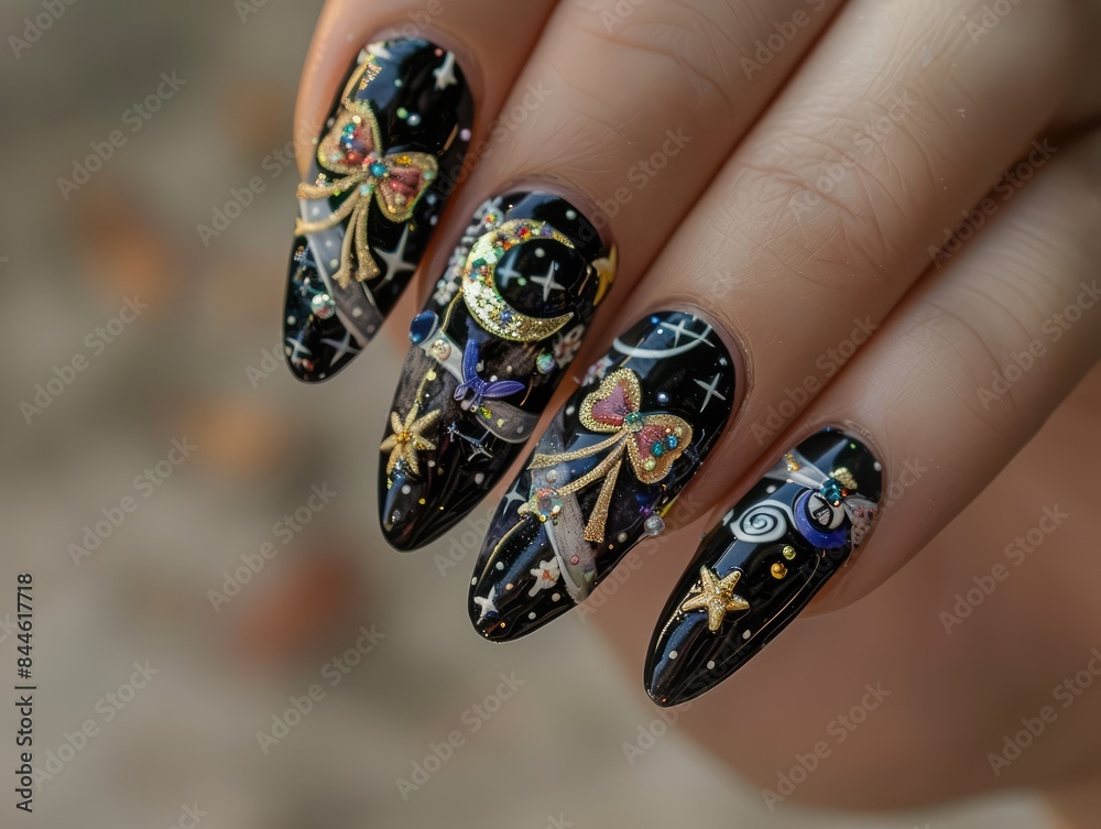 butterfly on finger butterfly on finger