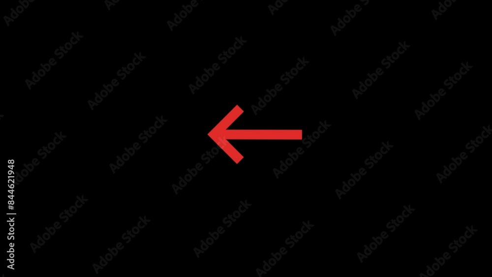 Back Pointing arrow Animation Back Pointing arrow Animation