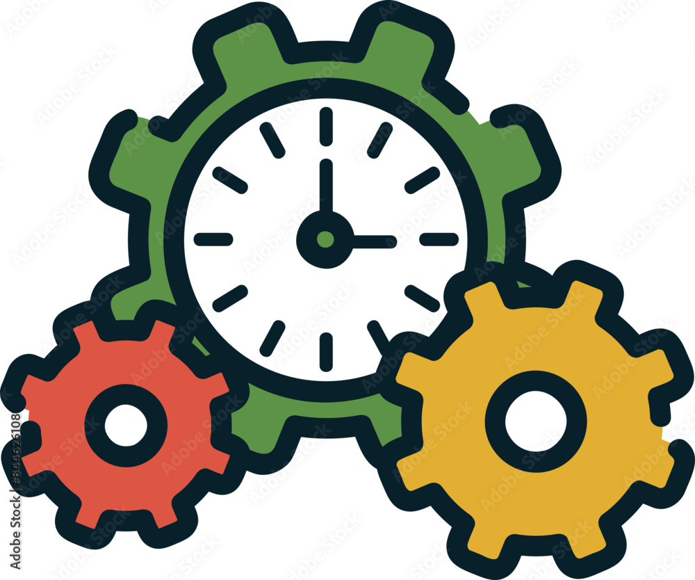 Time management, business management icon. Time management, business management icon.