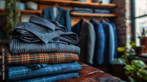 Work Clothes on Office Background 