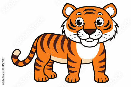 tiger  icon vector silhouette illustration