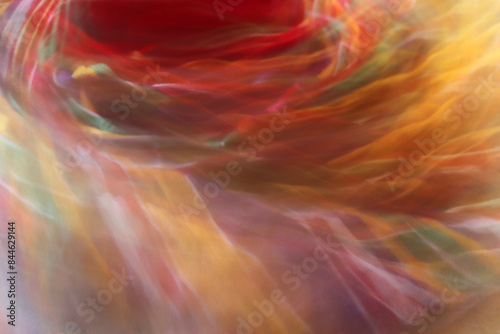 blurred image of colorful silk cloth