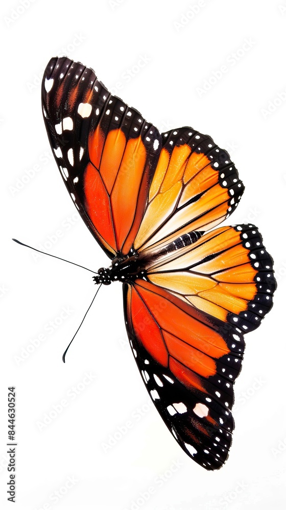 Fototapeta premium beautiful butterfly isolated on white