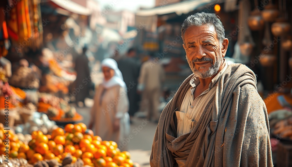 a man at market in the city a man at market in the city