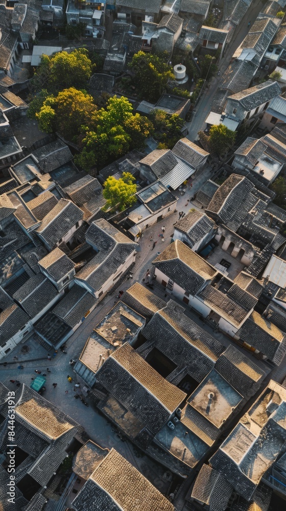 Aerial View of Ancient Stone Town Aerial View of Ancient Stone Town