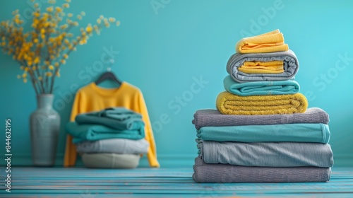 Yoga Clothes on Studio Background 