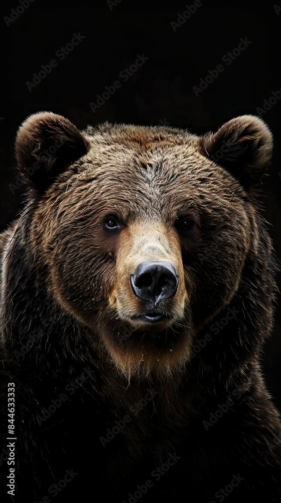 bear on dark background bear on dark background