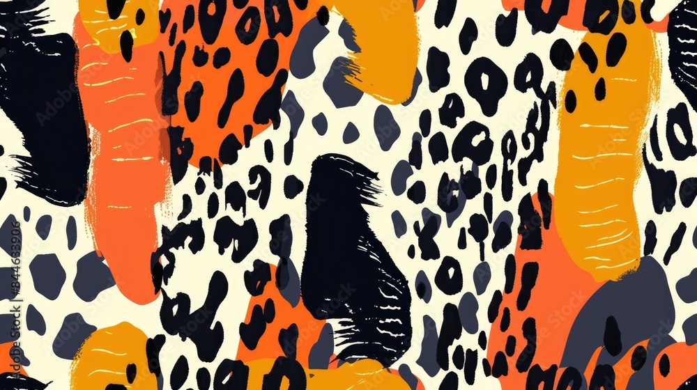 Obraz premium Adorable animal print design