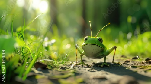 grasshopper on grass