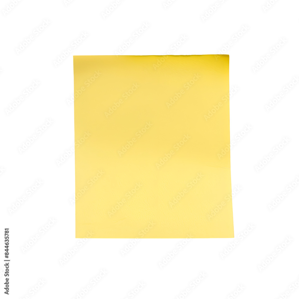 Sticky note paper Yellow. 3D Render. isolated on a white background Sticky note paper Yellow. 3D Render. isolated on a white background
