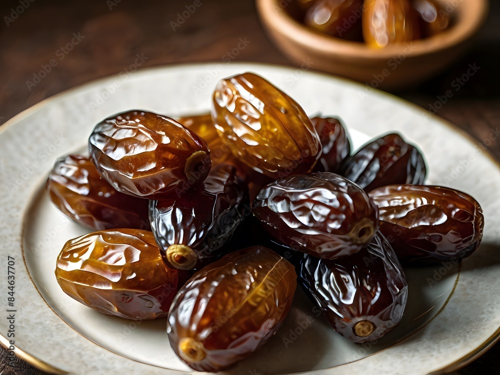dates close up. date palm background. Date palm on a traditional craftsman market.Horizontal image. dates close up. date palm background. Date palm on a traditional craftsman market.Horizontal image.