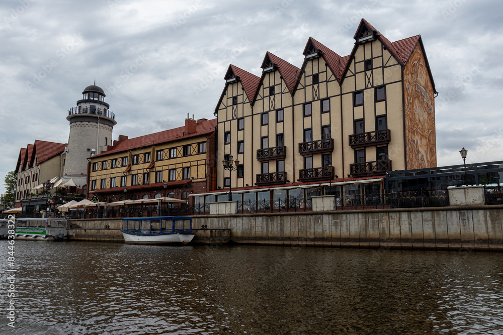 Naklejka premium Sights of the port of Kaliningrad