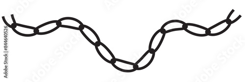 chain - set of chains shape silhouette pattern, seamless repeatable texture background