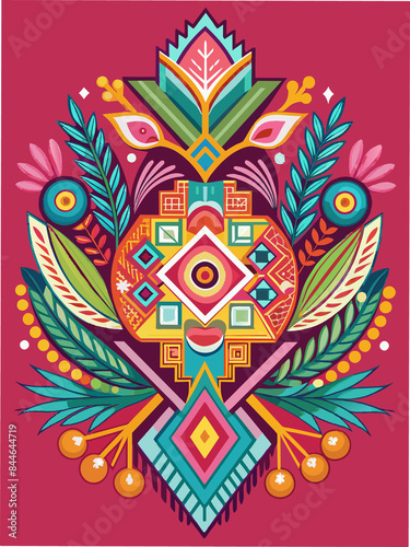 Embroidery of abstract patterns